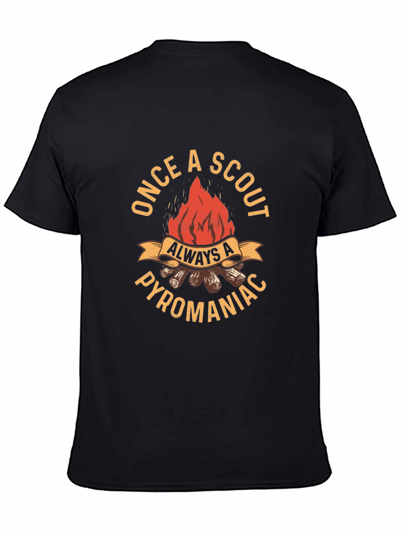 Black Scout Pyromaniac Graphic Tee - Black view 4