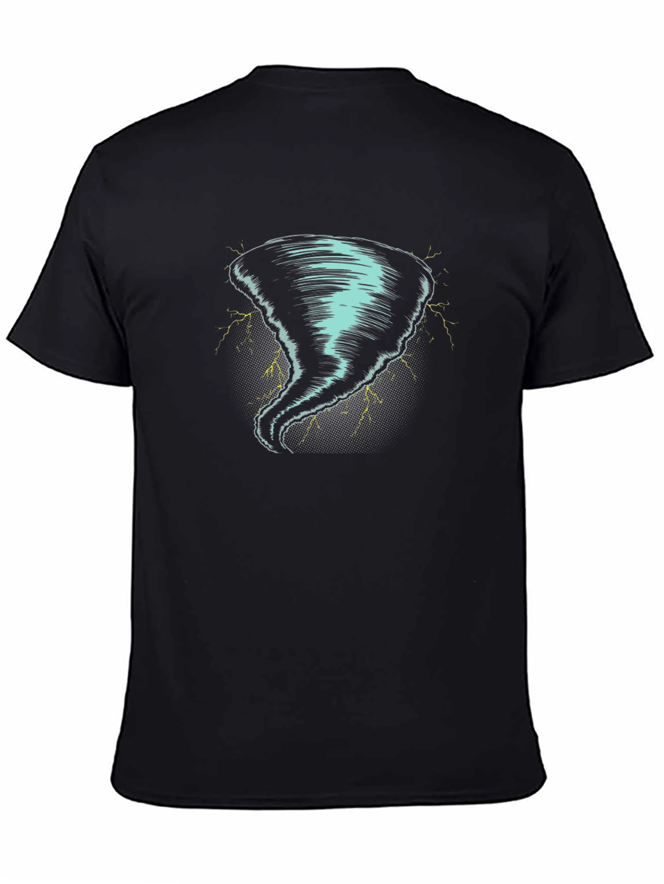 Black Tornado Graphic Tee - Black view 4