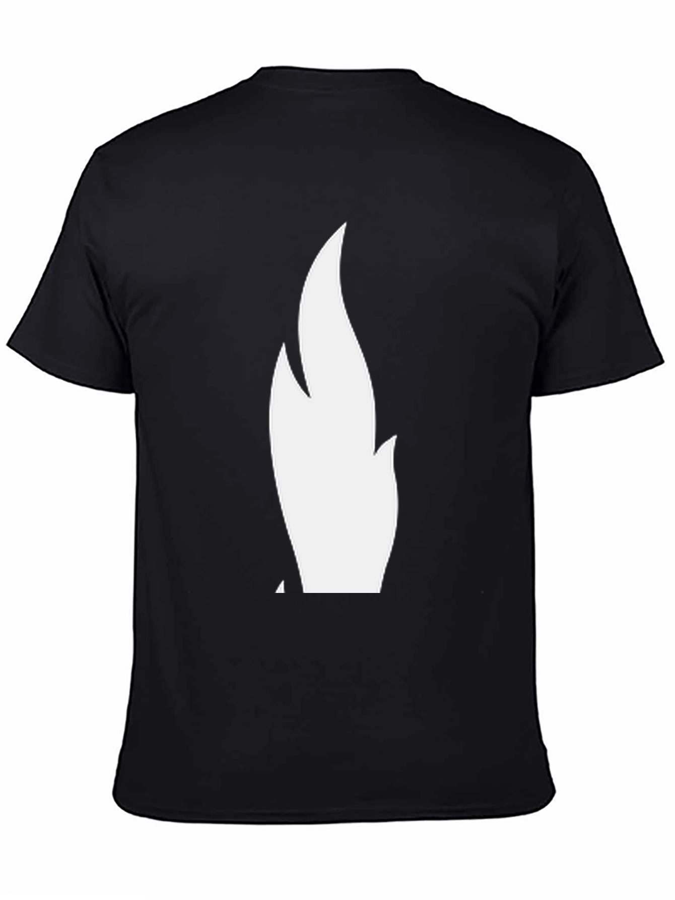 Black Flame Graphic Black T-Shirt view 4