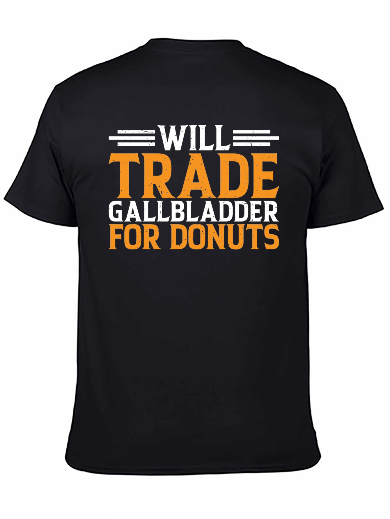 Black Will Trade Gallbladder for Donuts Graphic T-Shirt view 4