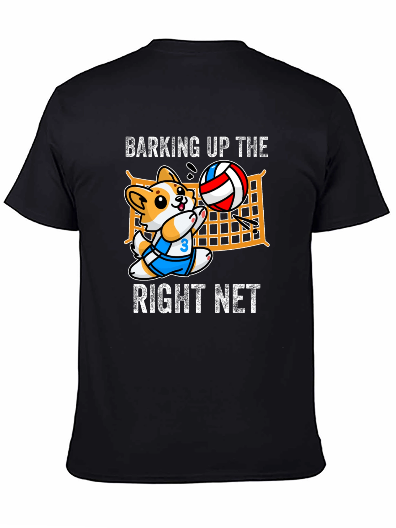 Black Barking Up the Right Net T-Shirt view 4