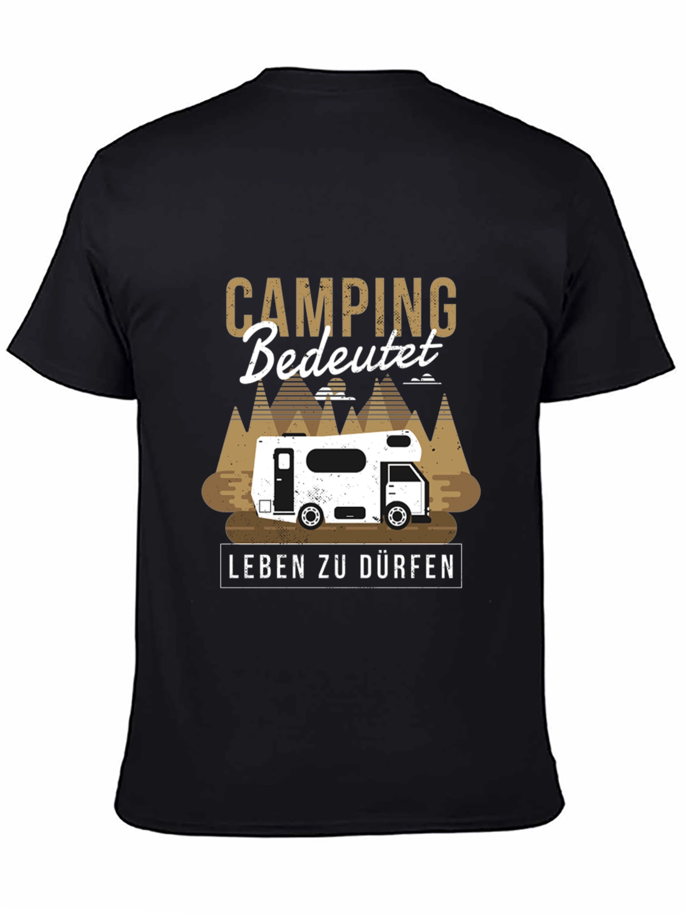 Black Camping bedeutet Leben zu dürfen T-Shirt view 4