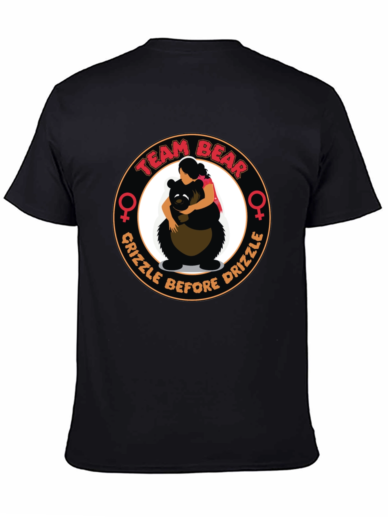 Black Team Bear T-Shirt - Grizzle Before Drizzle view 4