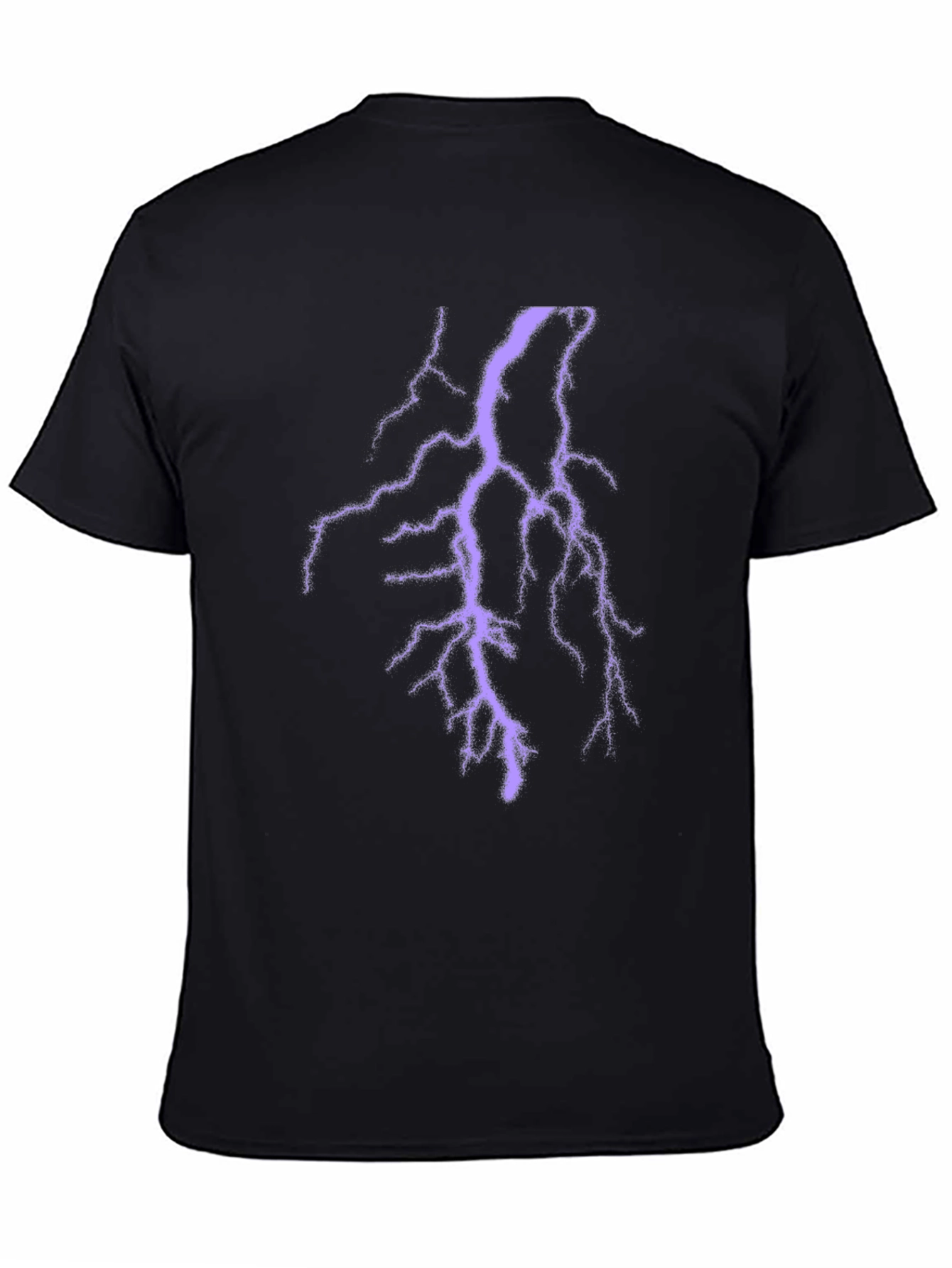 Black Black Lightning Bolt T-Shirt - Electric Style view 4