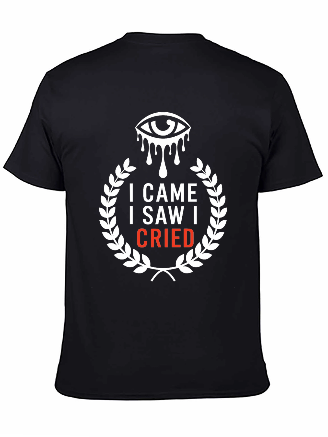 Black I Came I Saw I Cried Graphic Tee view 4