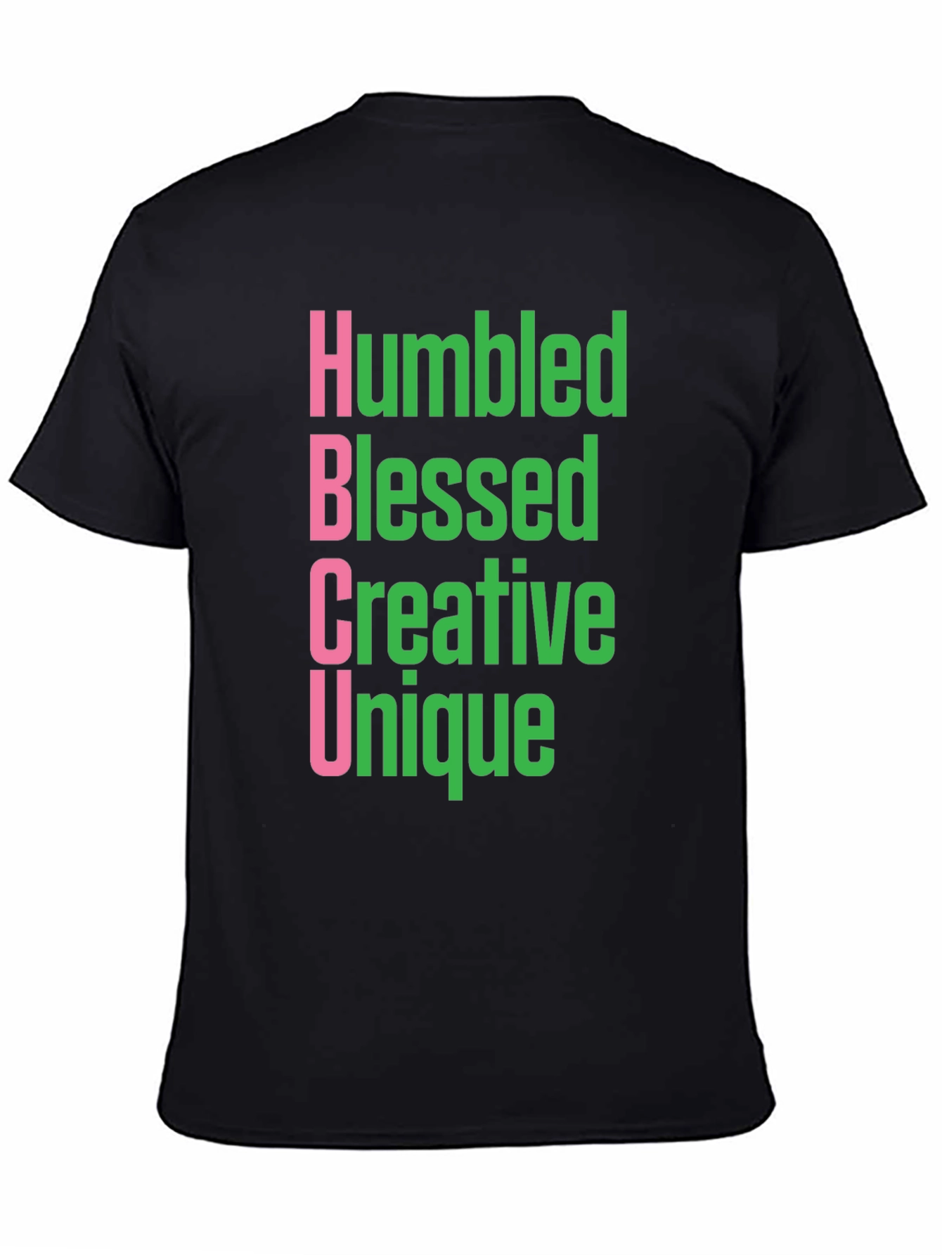 Black Humbled Blessed Creative Unique HBCU T-Shirt view 4