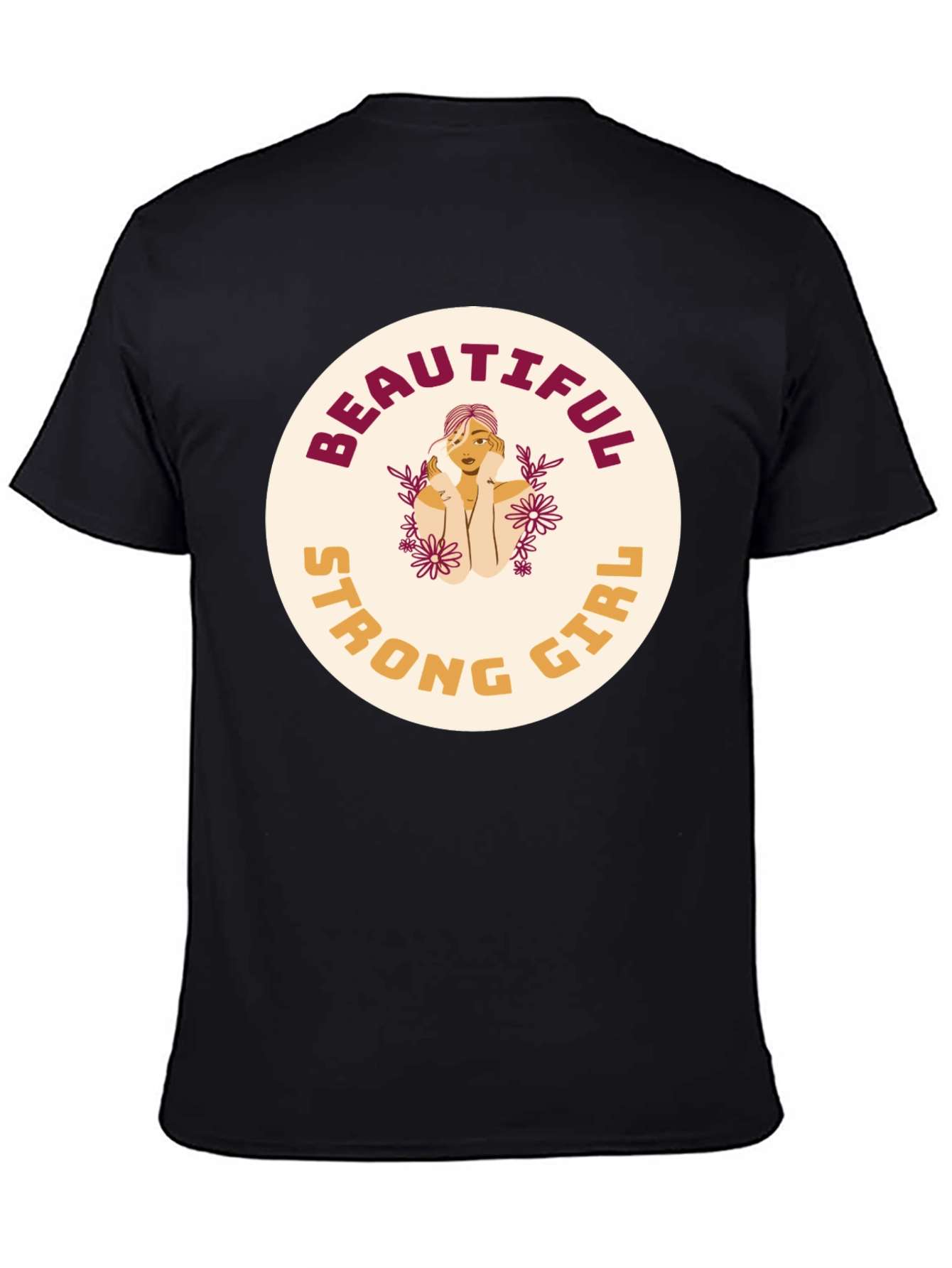 Black Beautiful Strong Girl Graphic Tee view 4