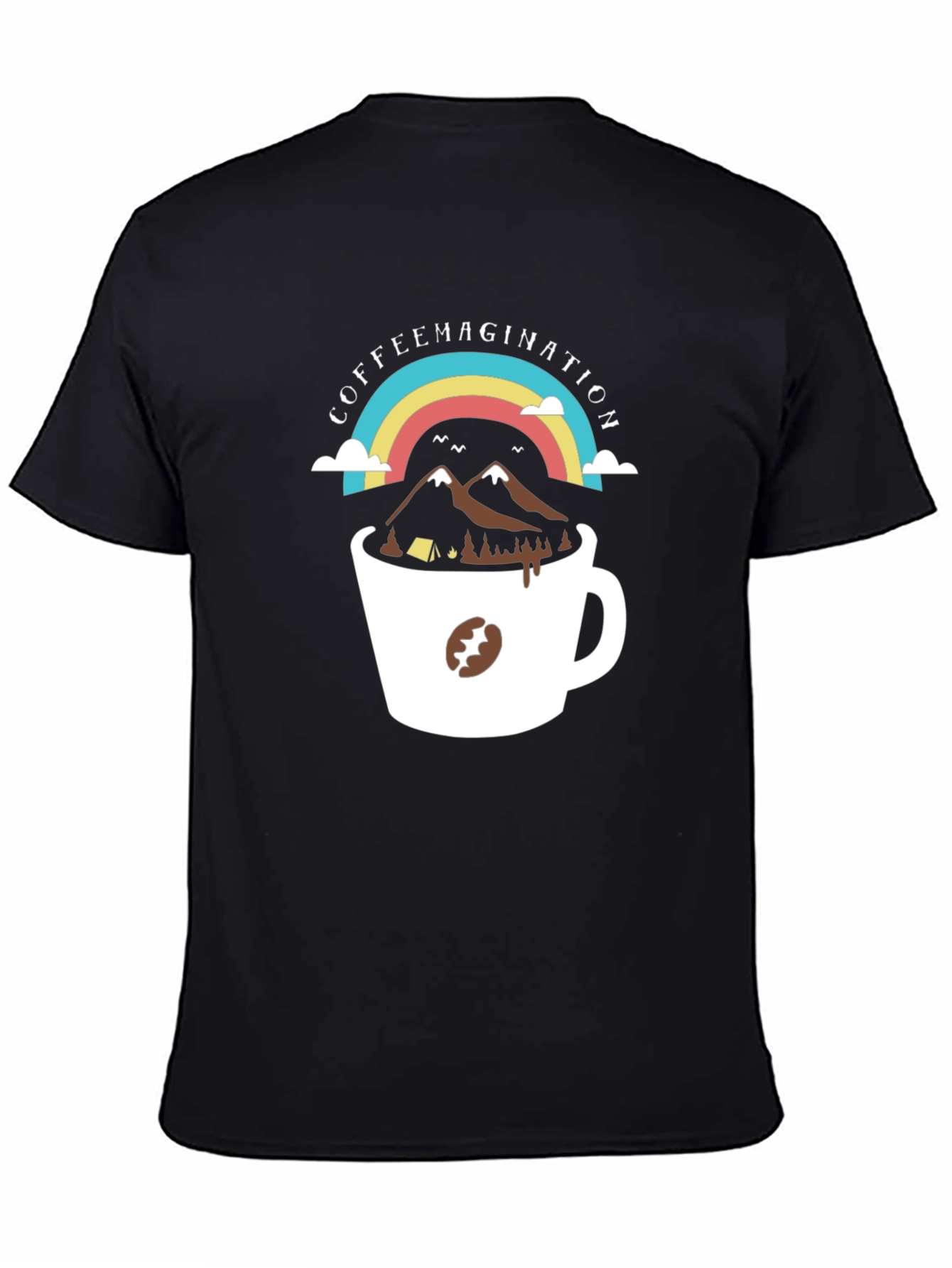 Black CoffeeMagination T-Shirt view 4