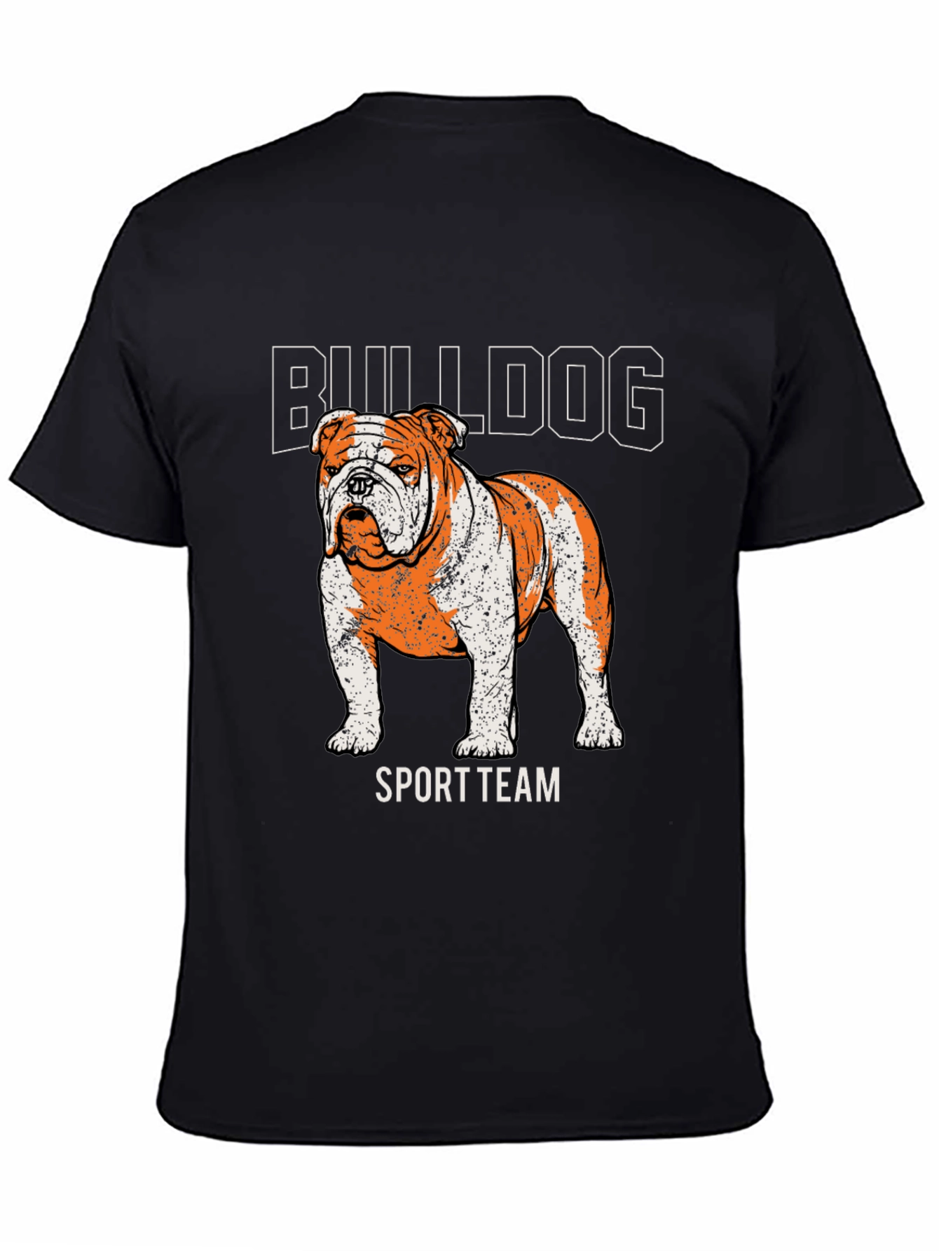 Black Bulldog Sport Team Graphic Tee - Black view 4