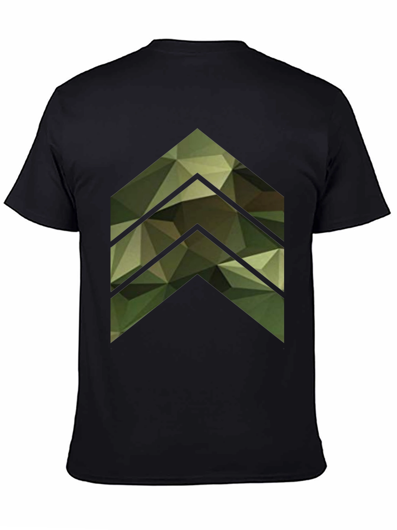 Black Modern Camo Arrow T-Shirt view 4