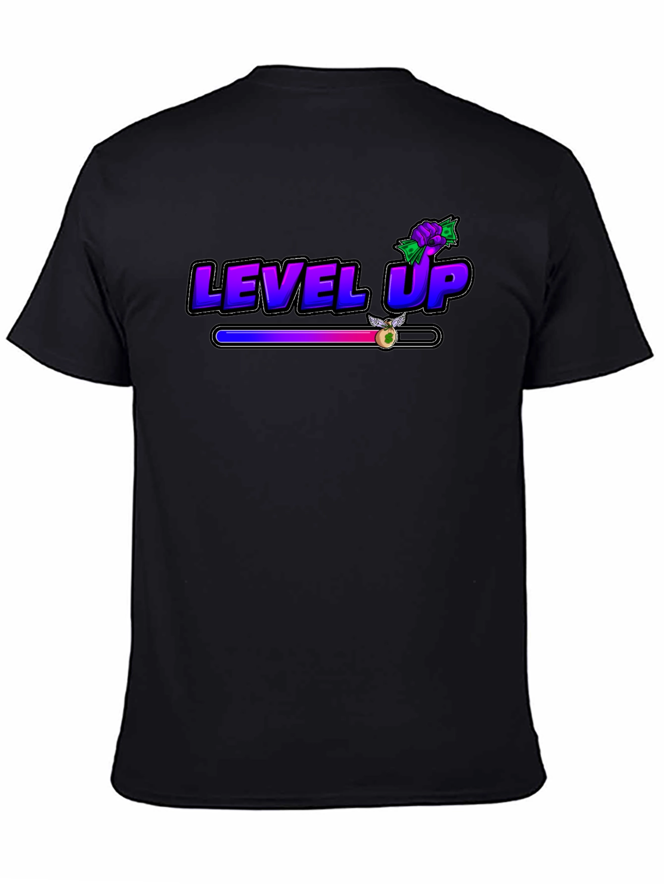 Black Level Up Graphic Tee - Gamer Style view 4