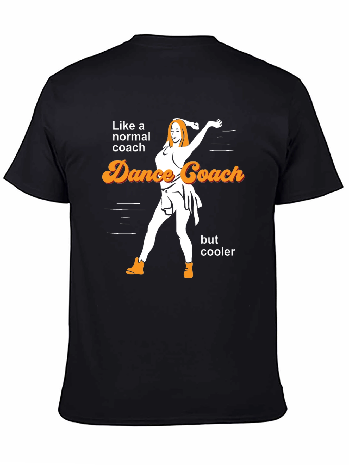 Black Dance Coach T-Shirt - Like a Normal Coach, But Cooler! view 4