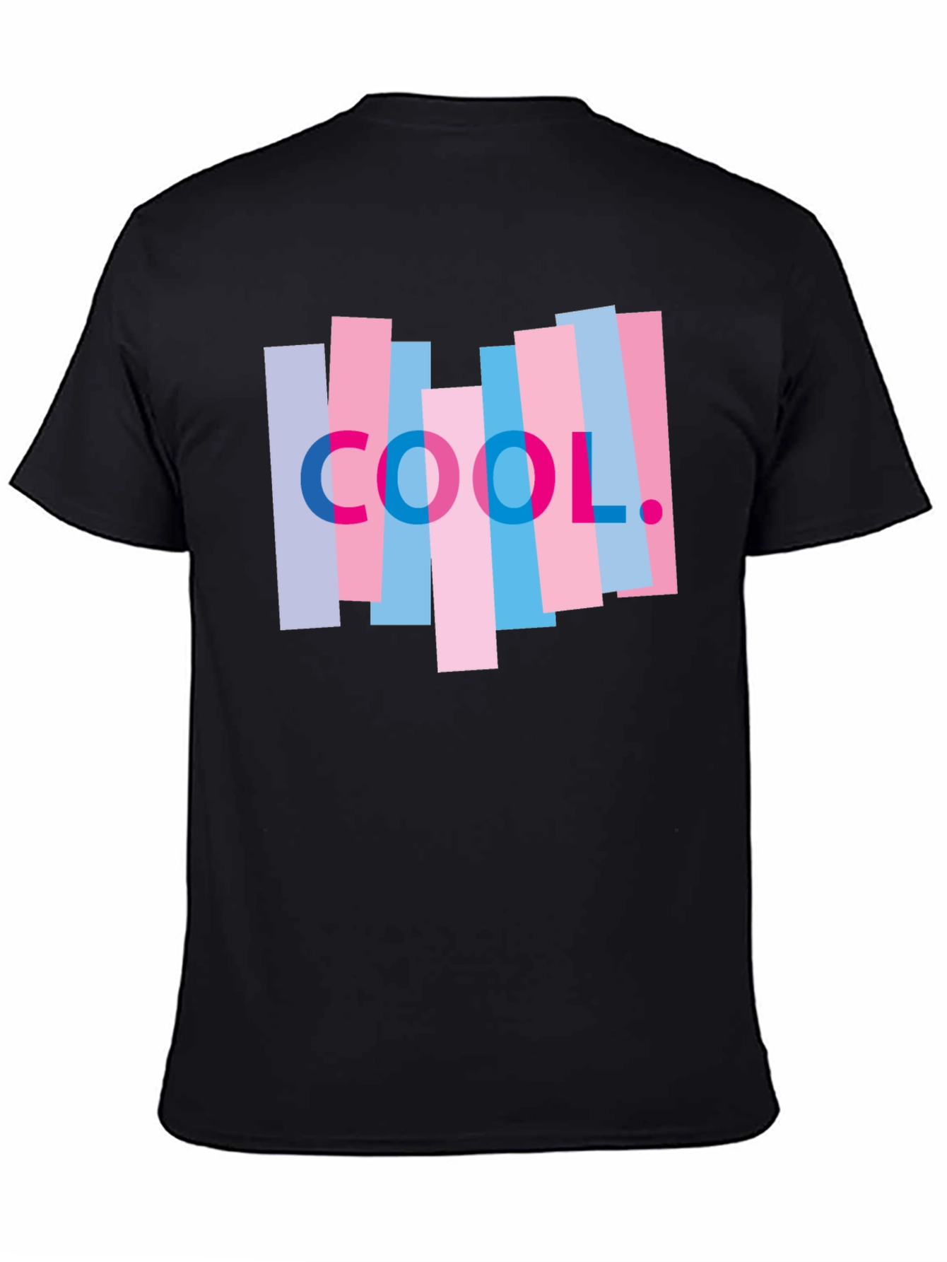 Black Cool Graphic Tee - Modern Casual Shirt view 4