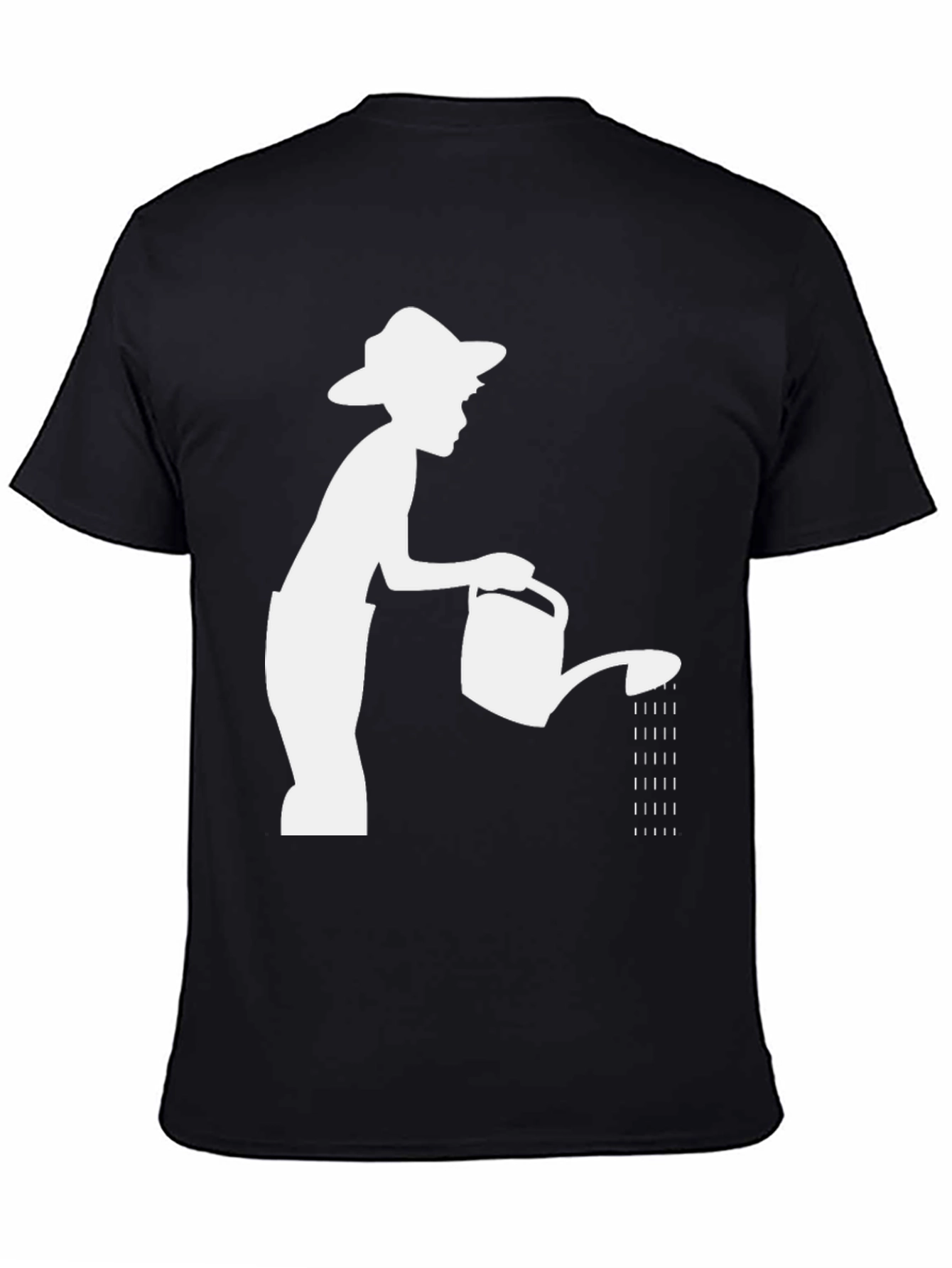 Black Gardener Graphic Tee - Black Cotton T-Shirt view 4