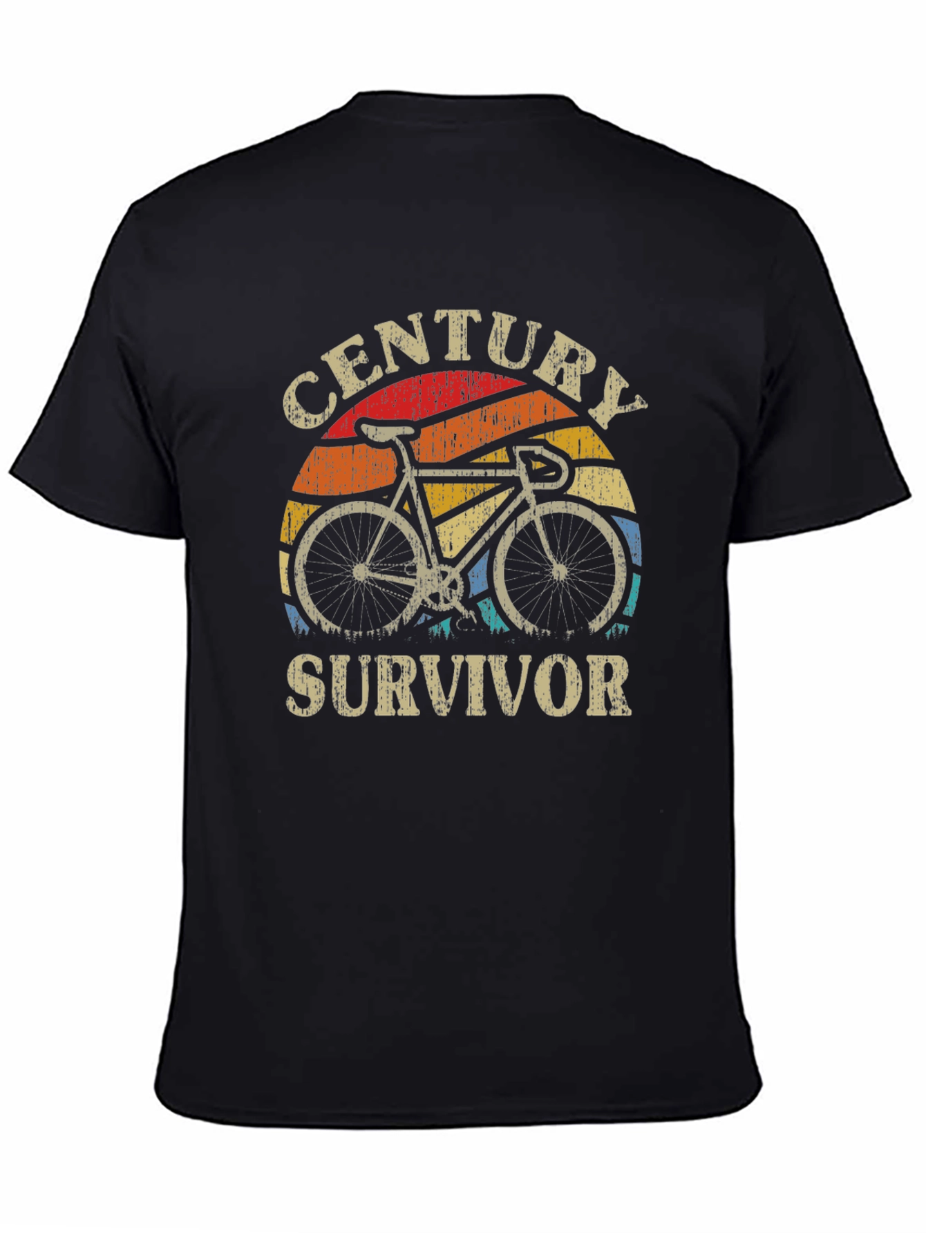 Black Century Survivor Black Graphic T-Shirt view 4