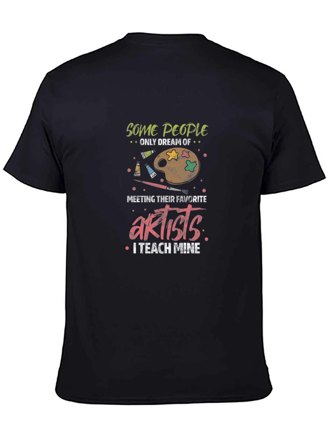 Black Artist Teacher Graphic Tee view 4