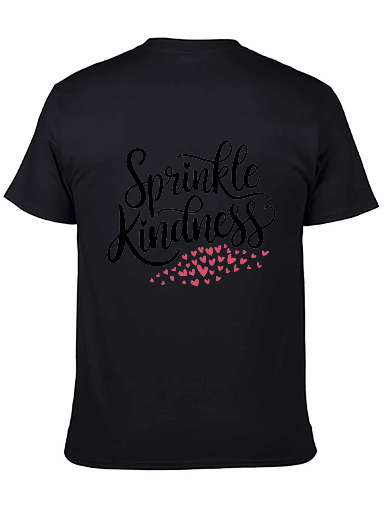 Black Sprinkle Kindness Black Graphic Tee view 4