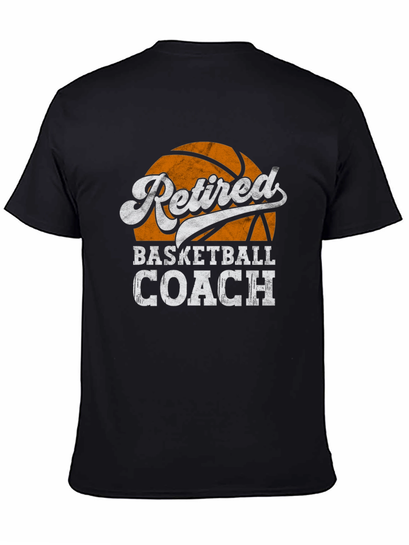 Black Retired Basketball Coach T-Shirt, Gift for Basketball Lovers view 4