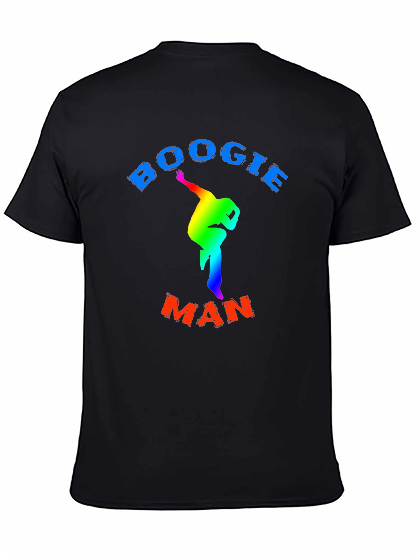 Black Boogie Man T-Shirt - Rainbow Dancer view 4