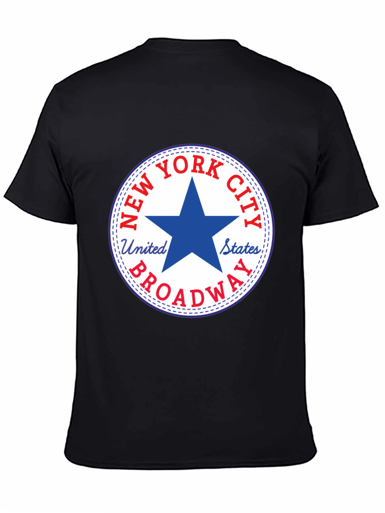 Black New York City Broadway Star Graphic T-Shirt view 4