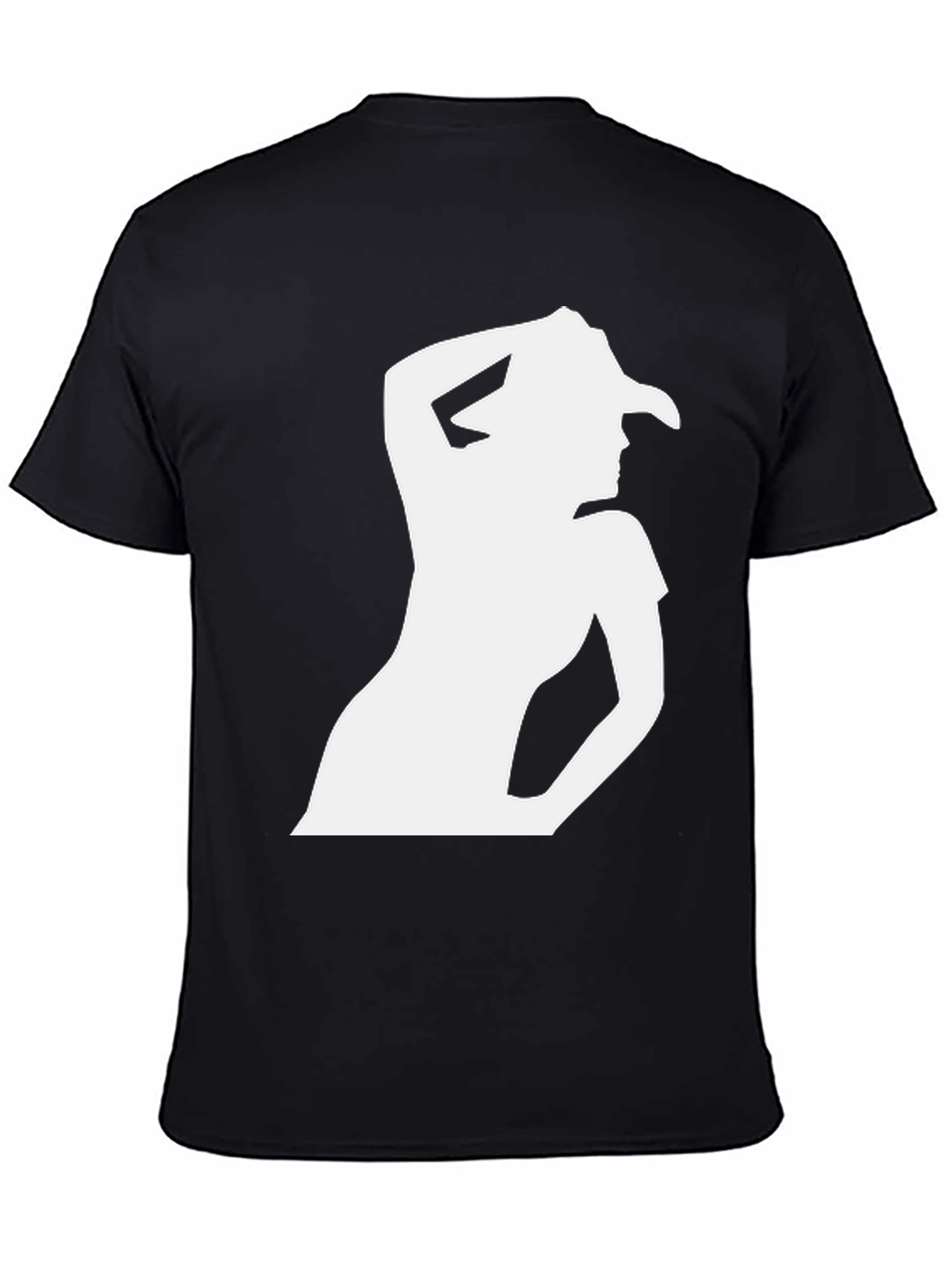 Black Cowgirl Silhouette Graphic Tee - Black view 4