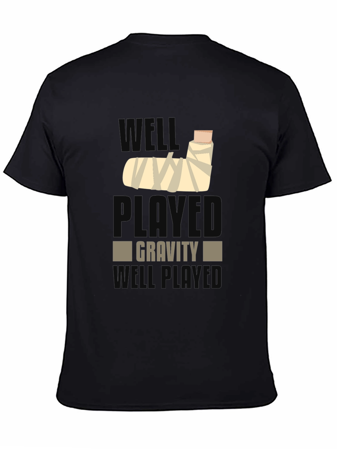 Black Well Played Gravity Tee view 4