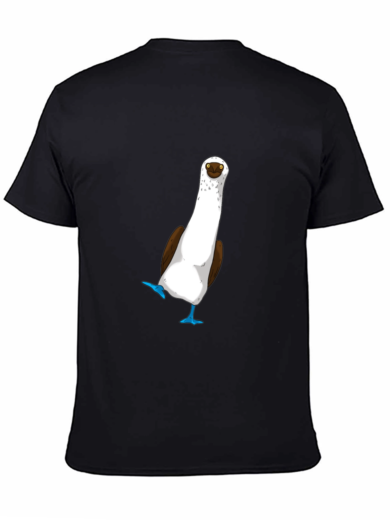 Black Blue-Footed Booby T-Shirt - Quirky Bird Tee view 4