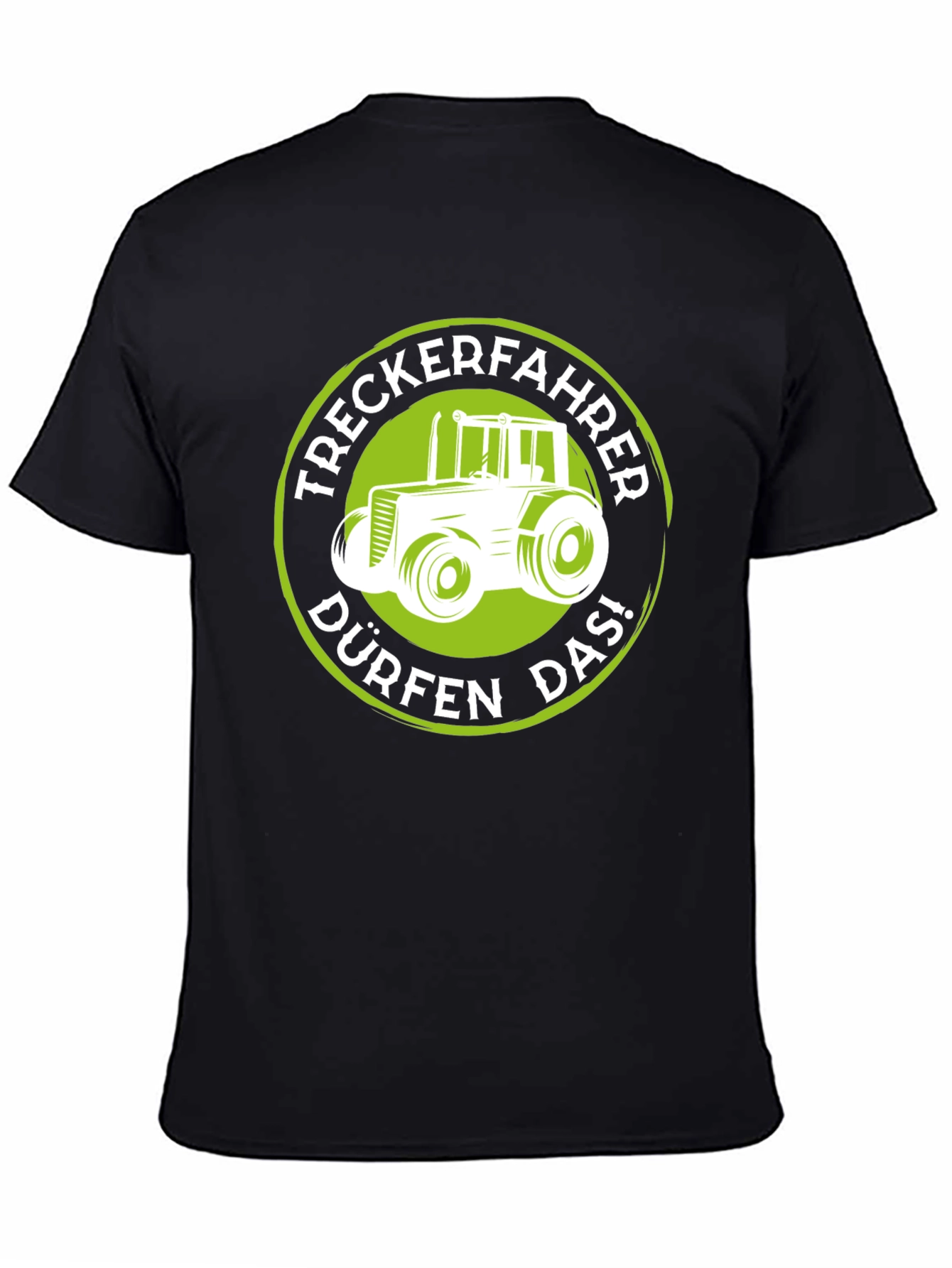 Black Treckerfahrer Tractor Graphic T-Shirt view 4