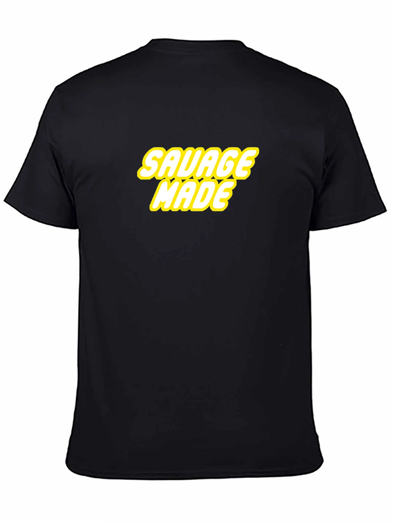 Black Savage Made Graphic Tee - Bold Statement Shirt view 4