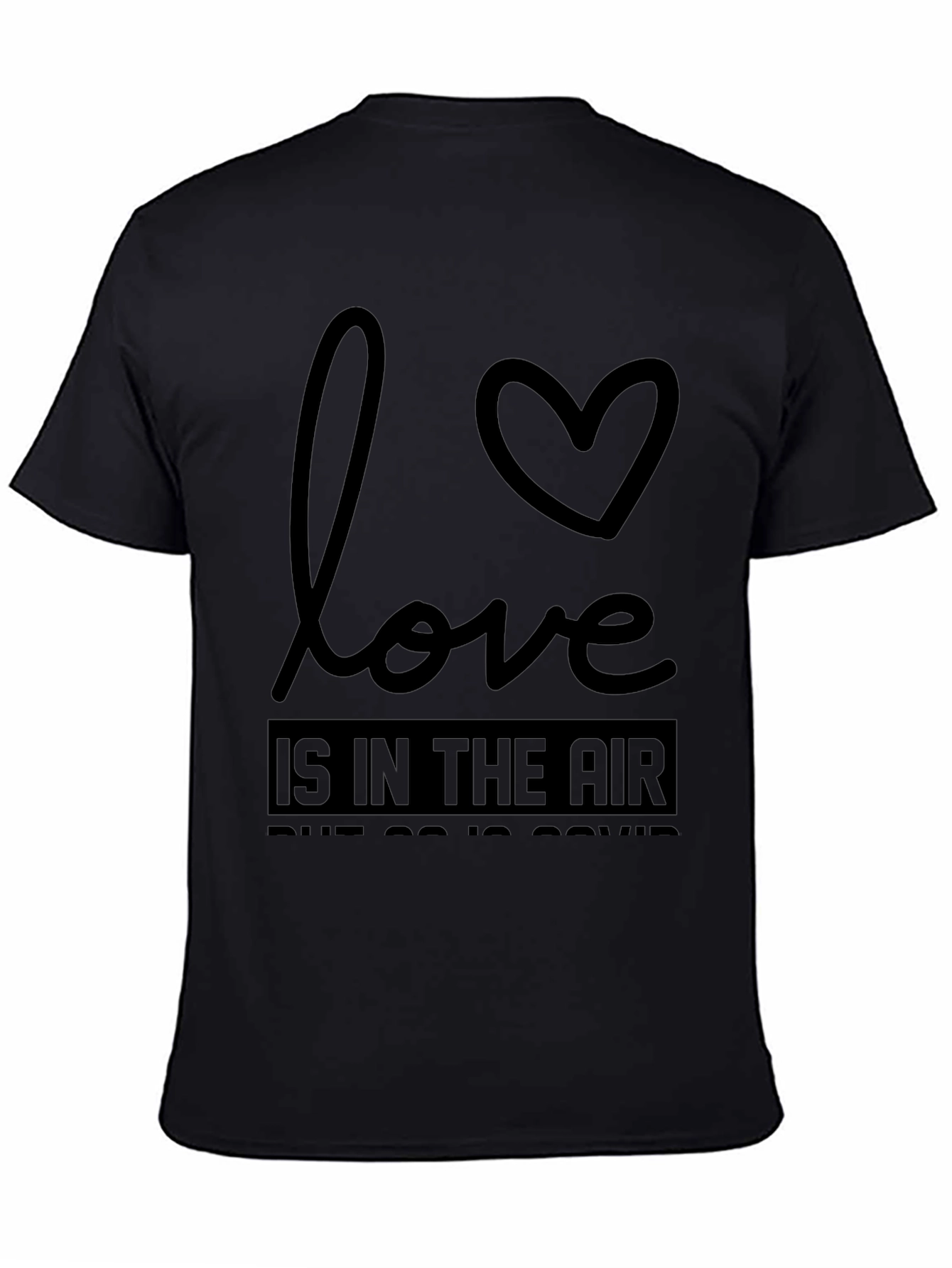 Black Love is in the Air - Funny Graphic Tee view 4