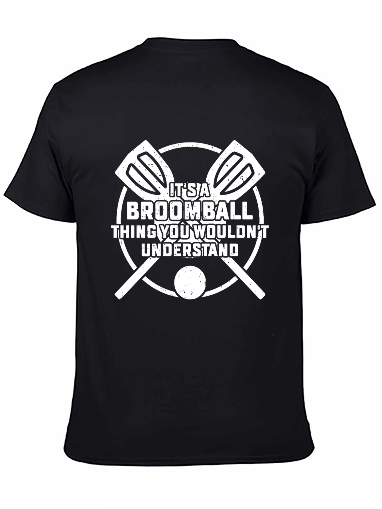Black Broomball Thing You Wouldn't Understand Black T-Shirt view 4