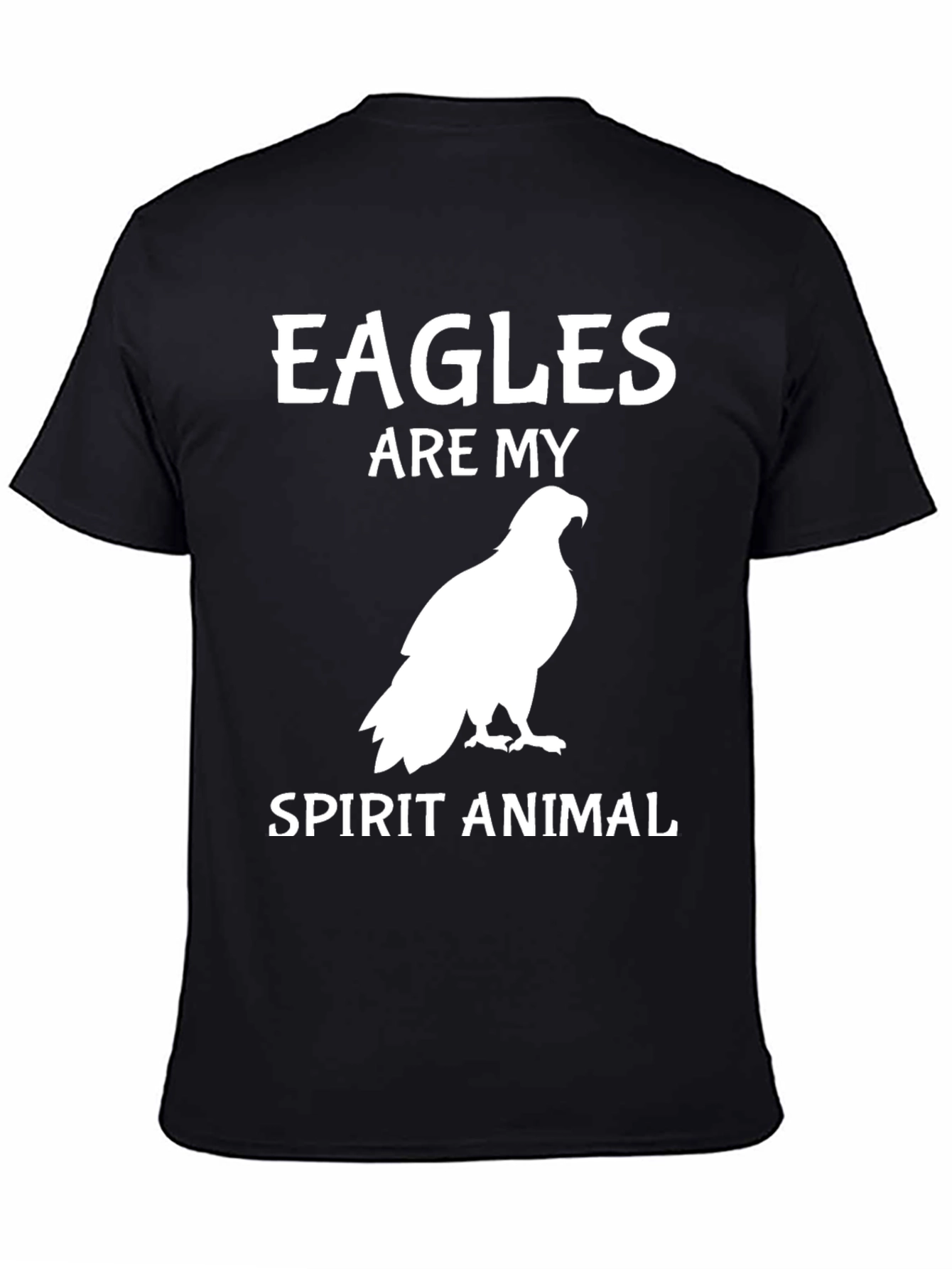 Black Eagles Are My Spirit Animal Graphic T-Shirt view 4