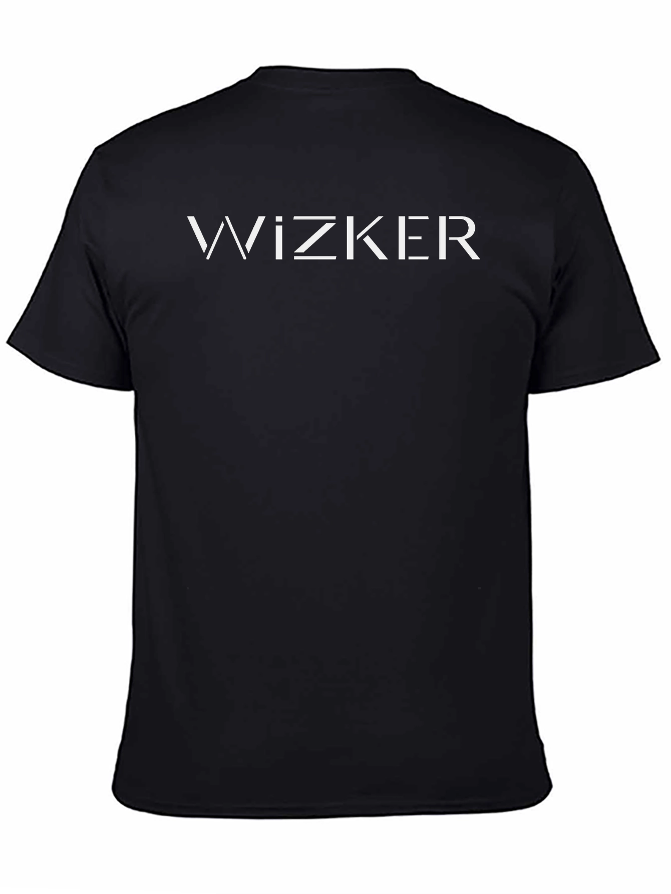 Black Wizker Black Crew Neck T-Shirt view 4