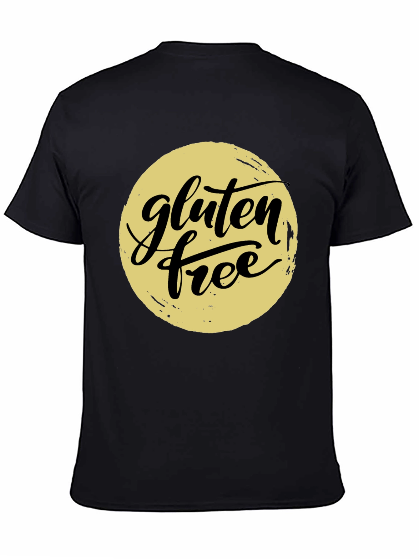 Black Gluten Free Graphic Tee - Trendy Unisex T-Shirt view 4
