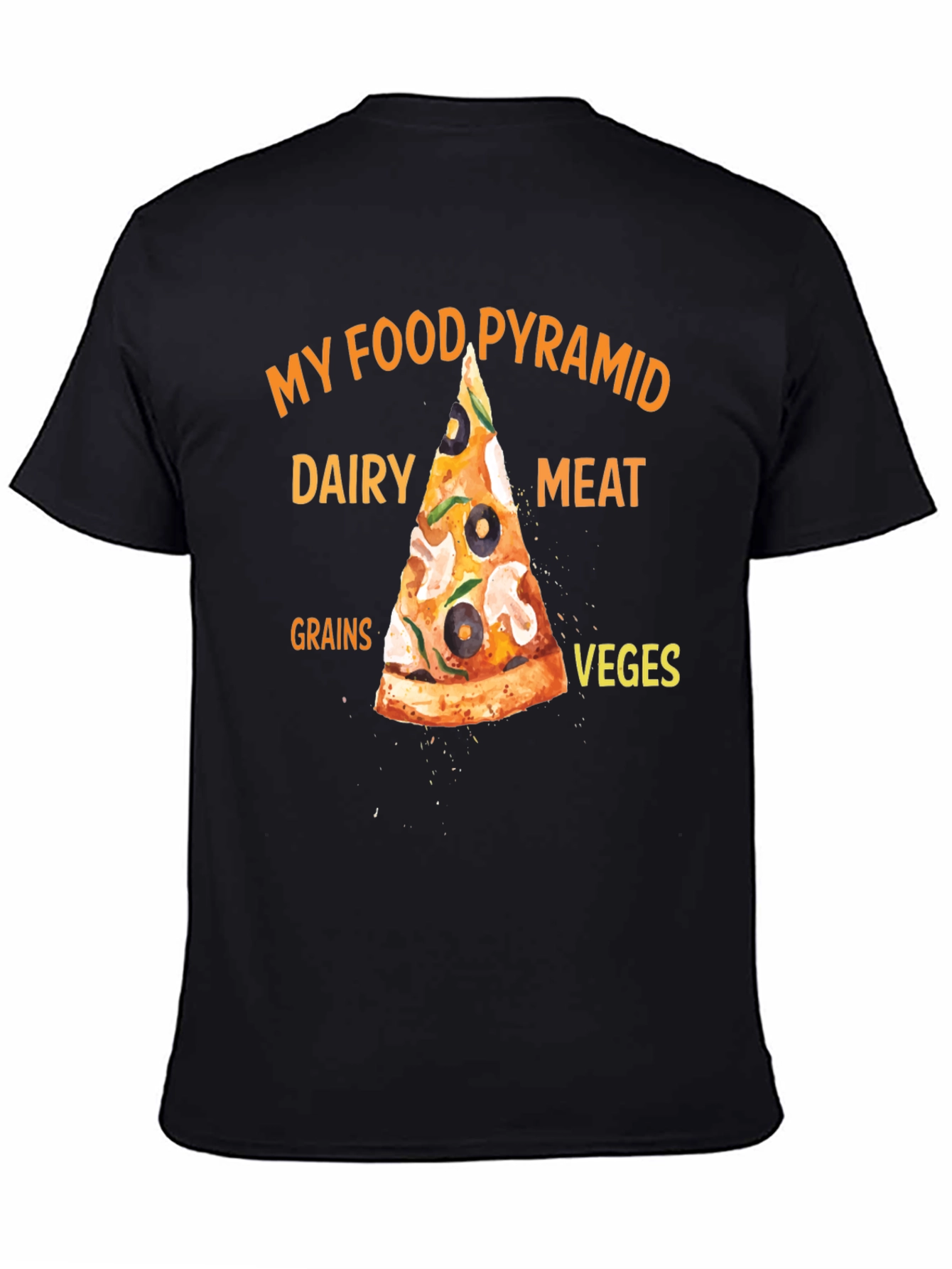 My Food Pyramid Pizza T-Shirt - 4