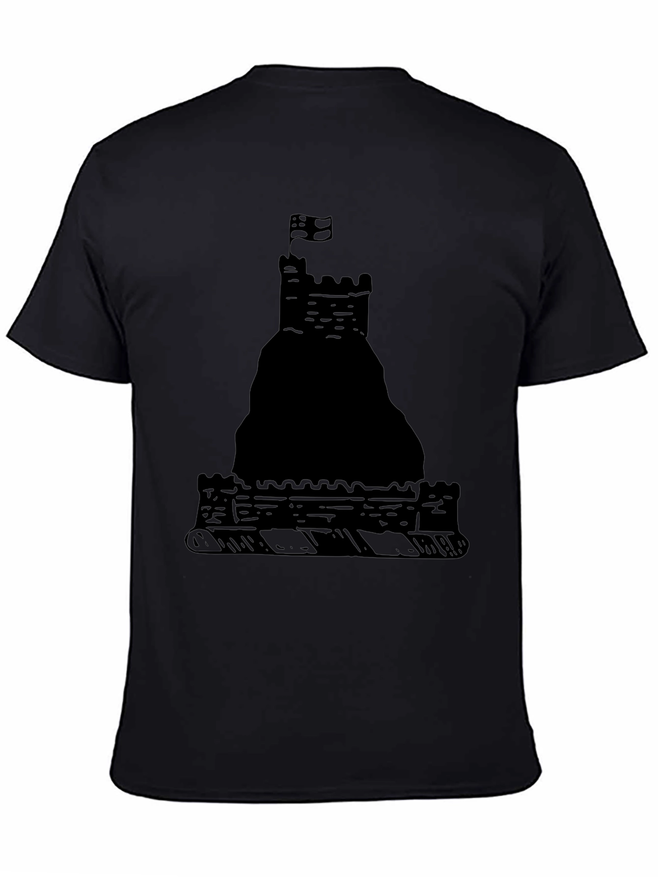 Black Black Castle Graphic Tee view 4