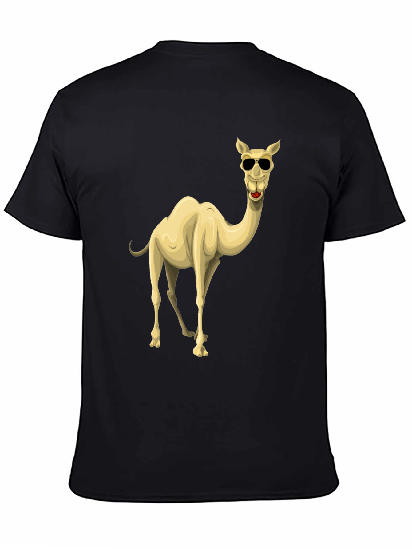 Black Cool Camel Black Graphic T-Shirt view 4