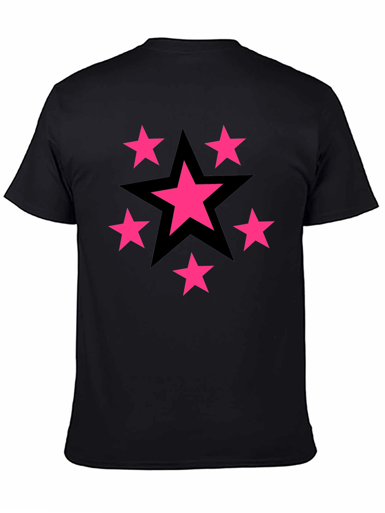 Black Star Graphic Black T-Shirt - Bold & Stylish view 4