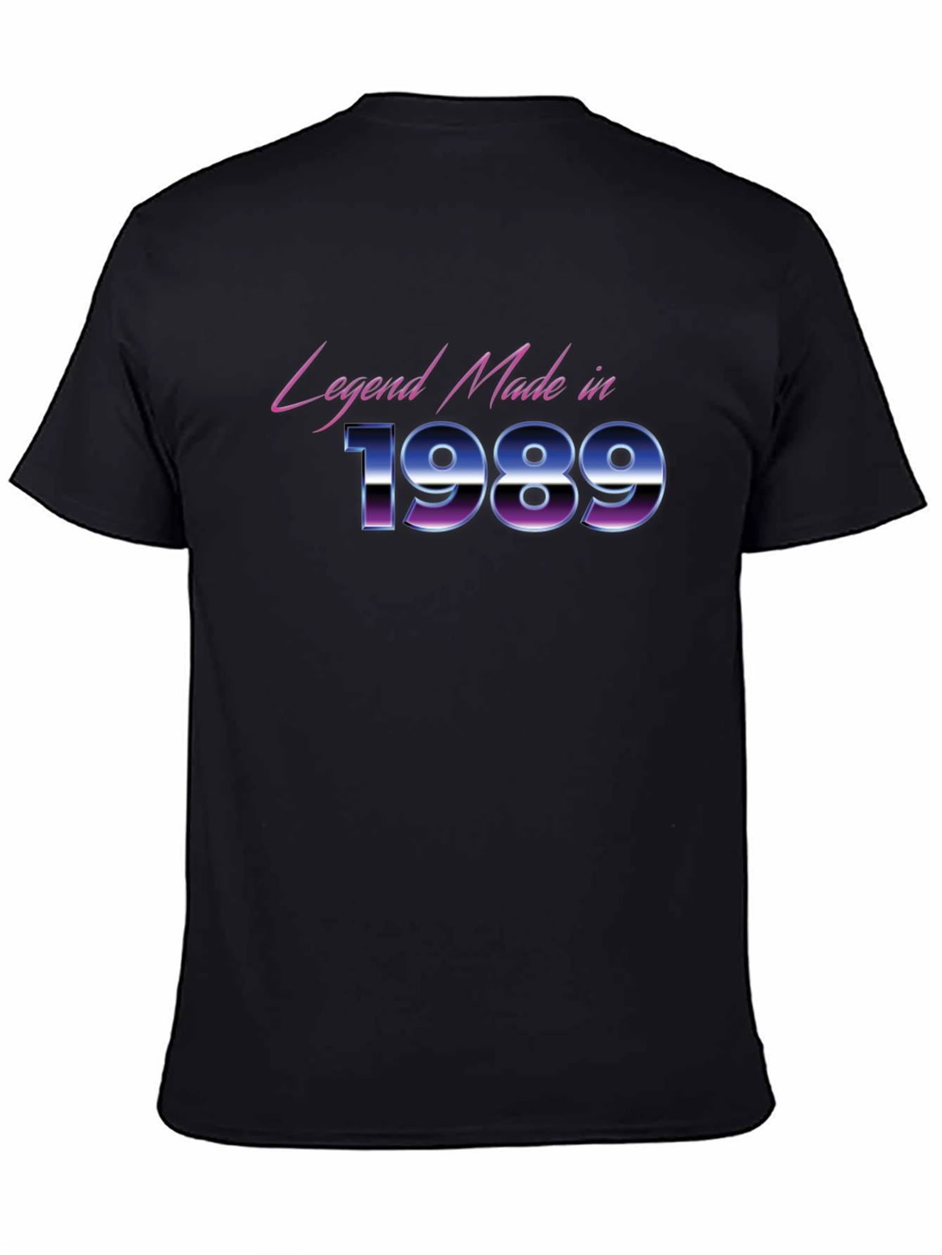 Black Legend Made in 1989 T-Shirt - Retro Birthday Gift view 4