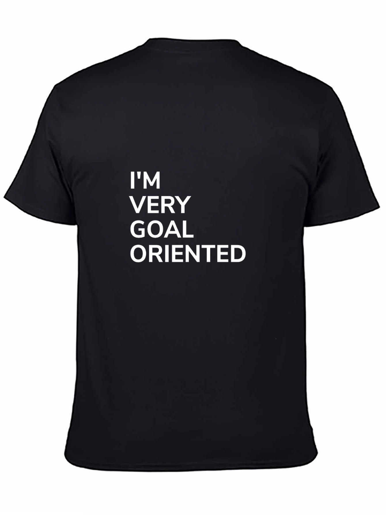Black Goal Oriented Graphic Tee - Mens Black T-Shirt view 4
