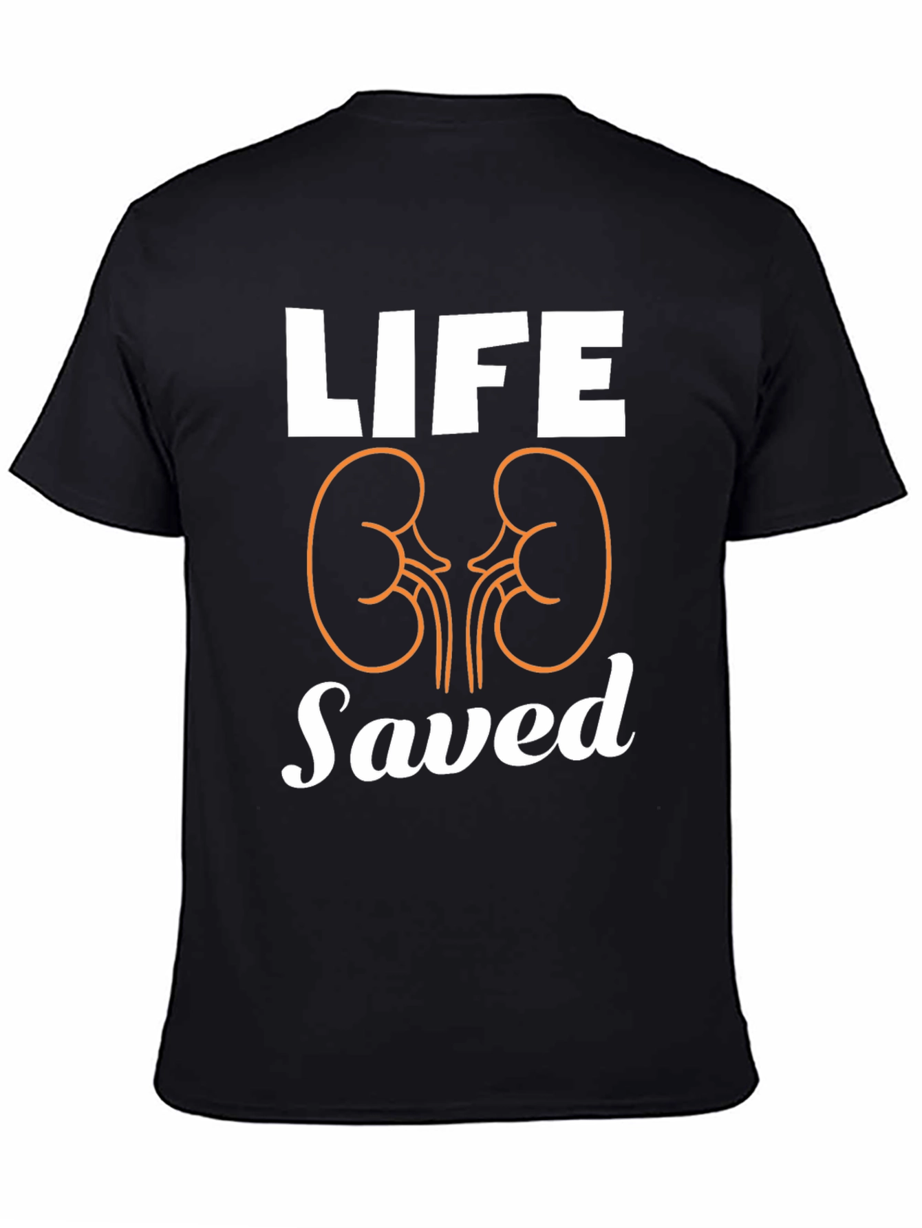 Black Life Saved Kidney T-Shirt for Organ Donation view 4