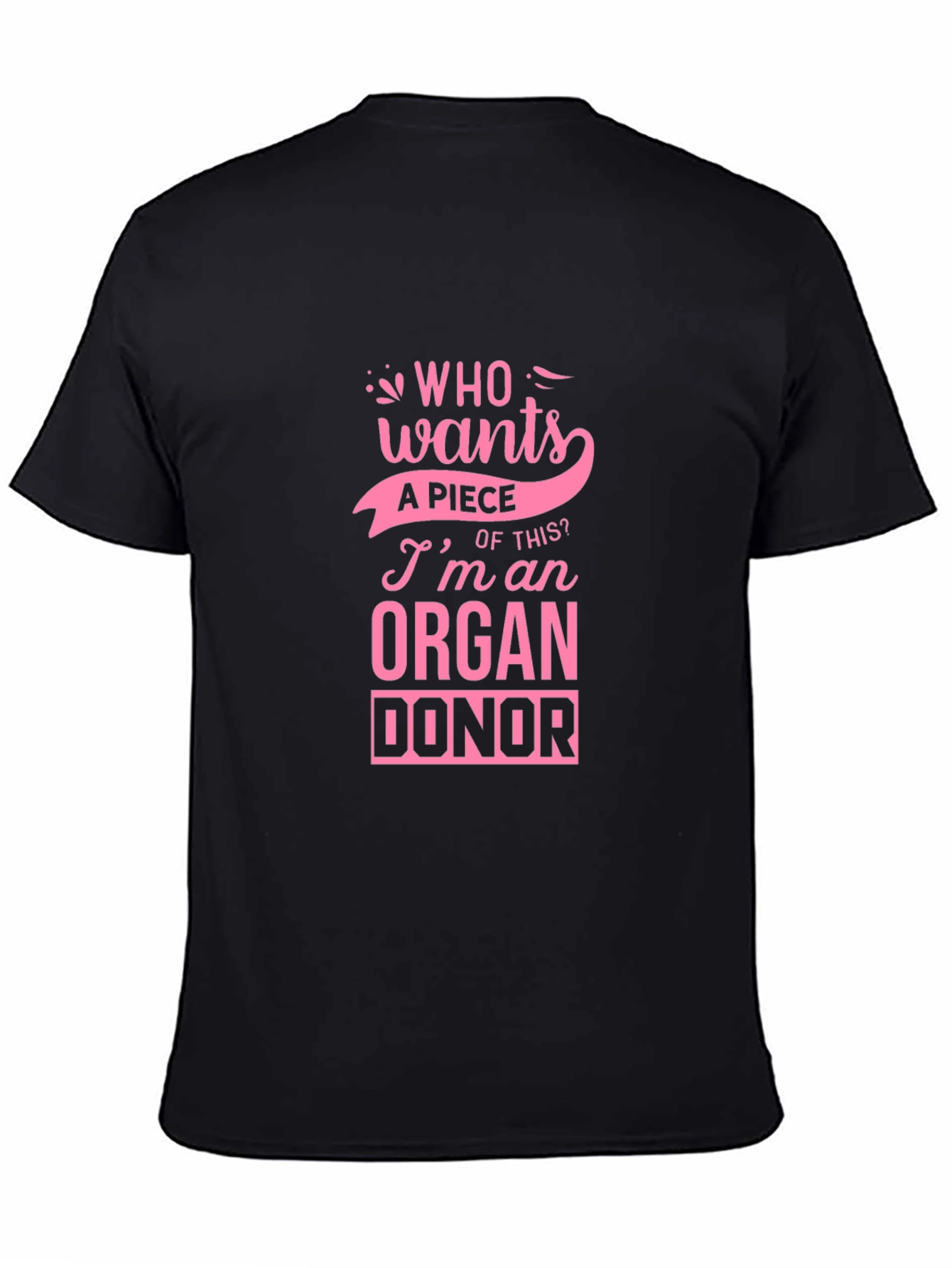 Black Organ Donor T-Shirt - Funny Awareness Tee view 4