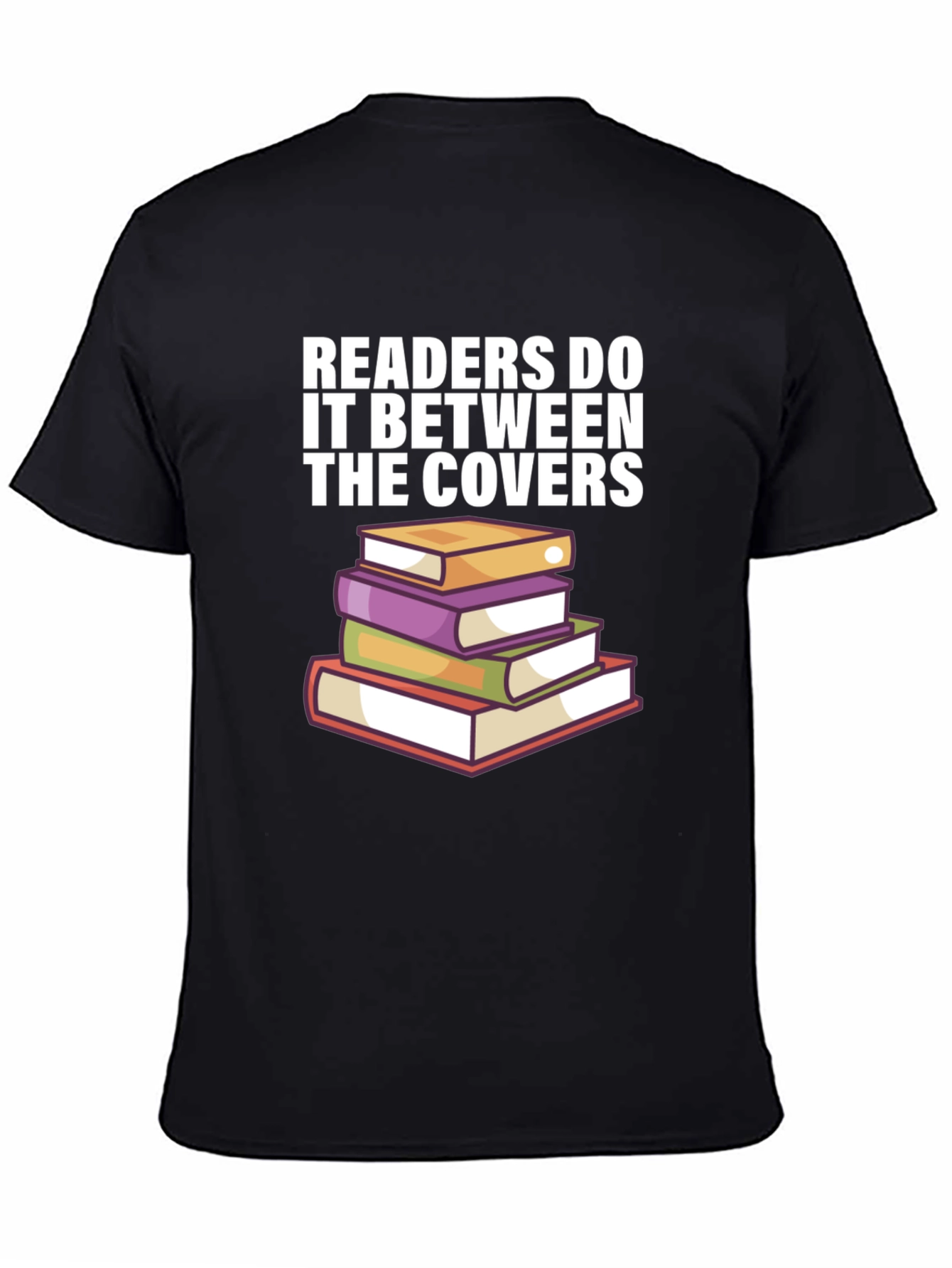Black Readers Do It Between the Covers Funny Book Lover T-Shirt view 4