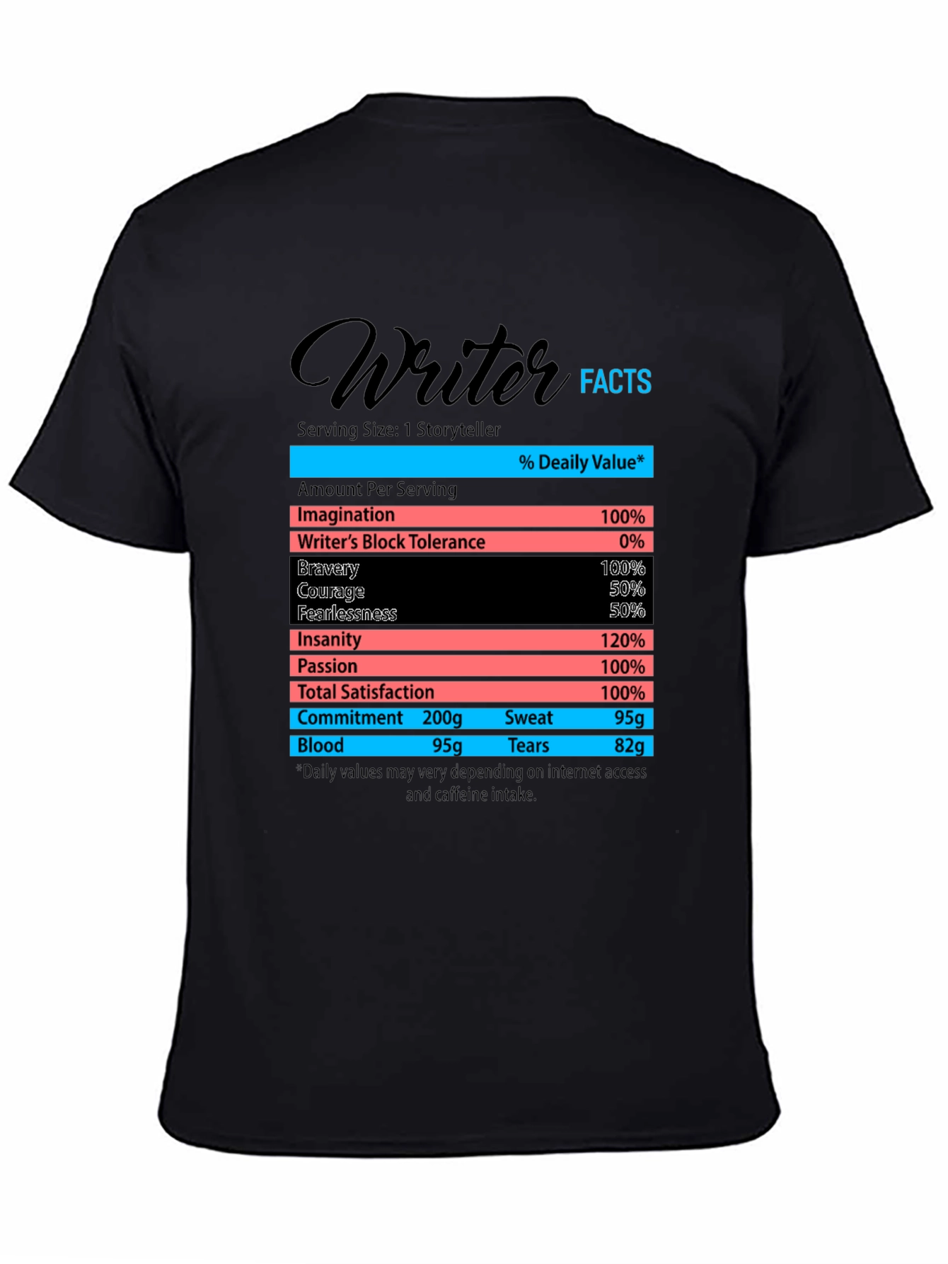 Black Writer Facts T-Shirt - Storyteller Novelist Tee view 4
