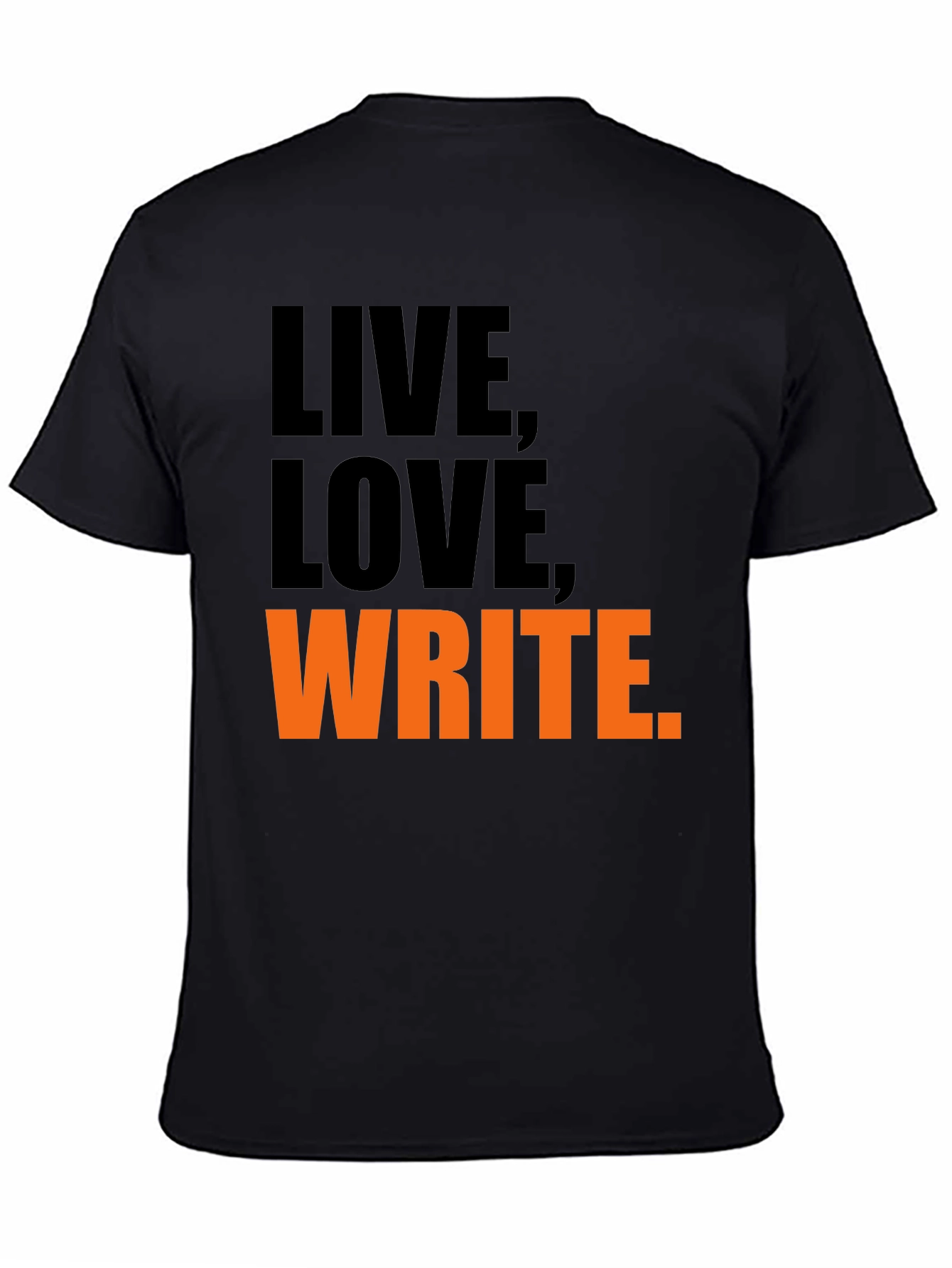 Black Live, Love, Write Graphic Tee view 4