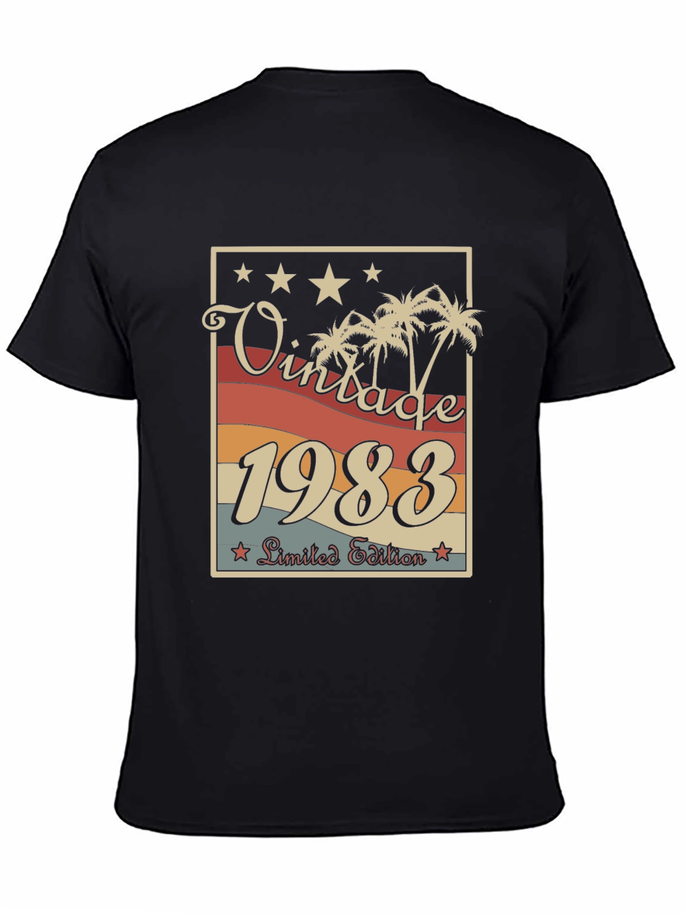 Black Vintage 1983 Limited Edition Graphic T-Shirt view 4
