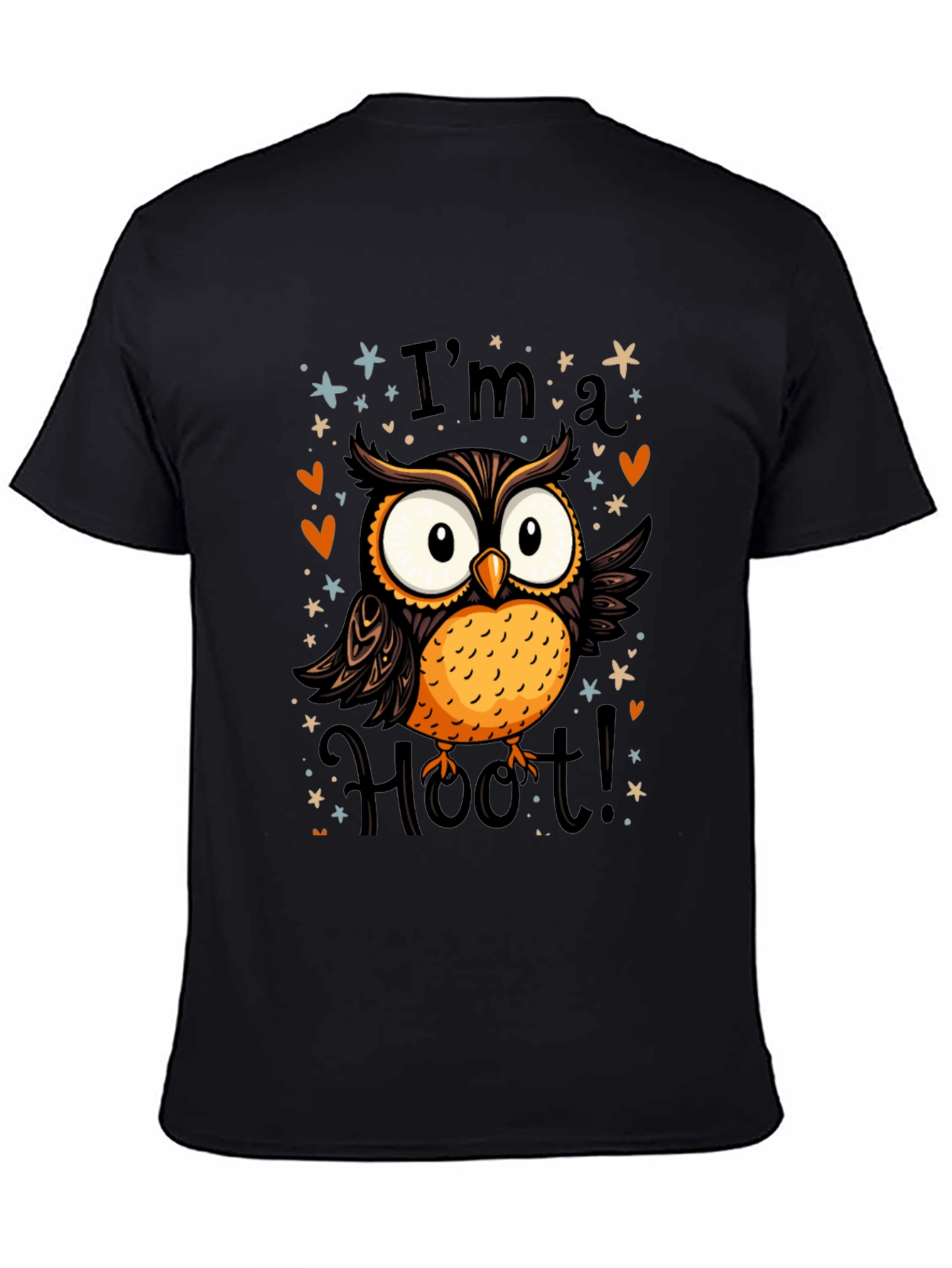 Black I'm a Hoot! Owl Graphic Tee view 4