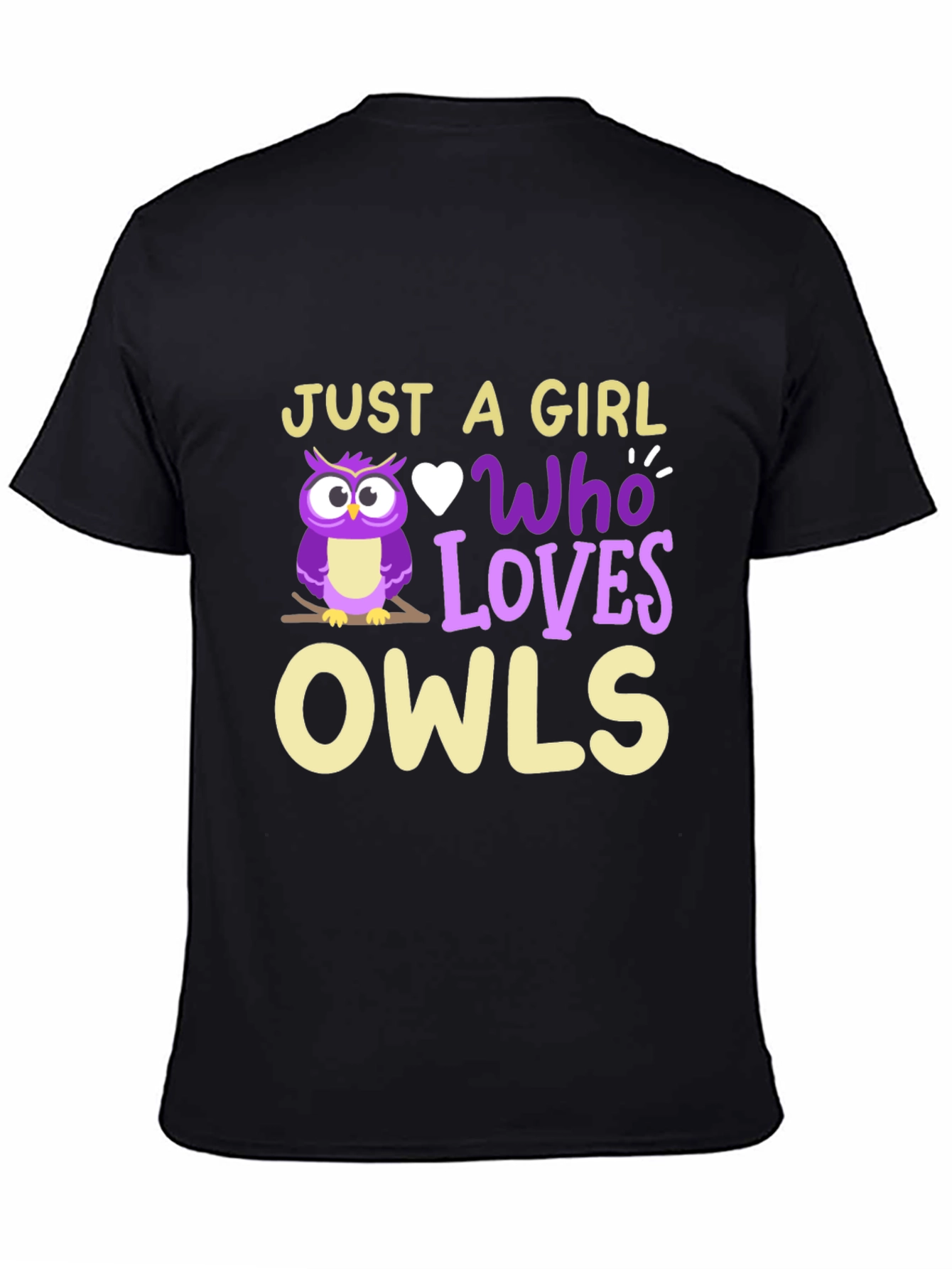 Just A Girl Who Loves Owls T-Shirt - 4