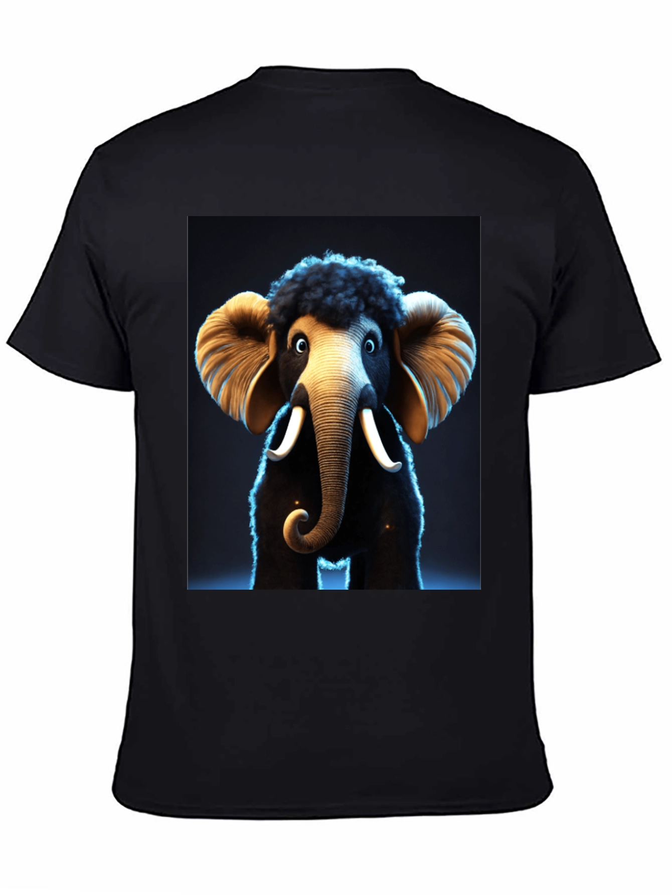 Black Mammoth Graphic Tee - Unique Design, Soft Fabric view 4