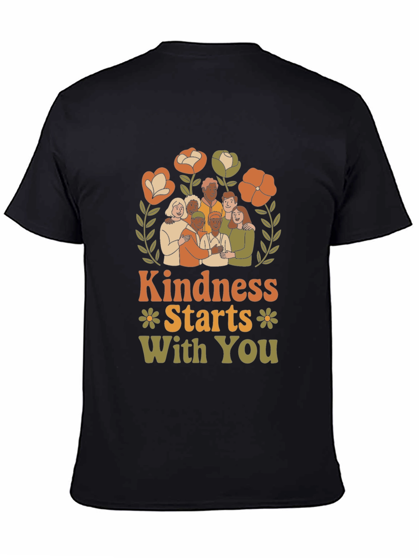 Black Kindness Starts With You Graphic Tee view 4